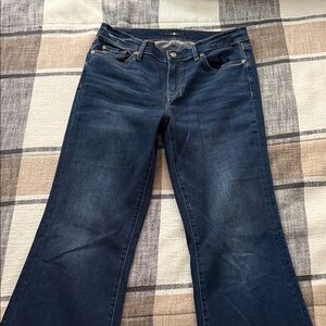 7 For All Mankind Dark Blue Flare Dojo jeans